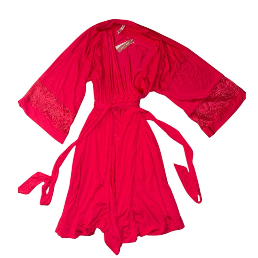 Elegant Hot Pink Women's Robe